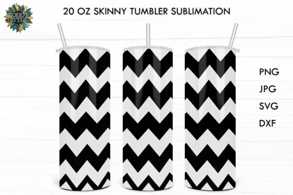 20oz Tumbler Tapered Chevron Tumbler SVG