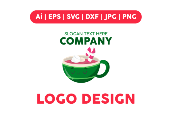 Christmas Logo Cup Green Purple