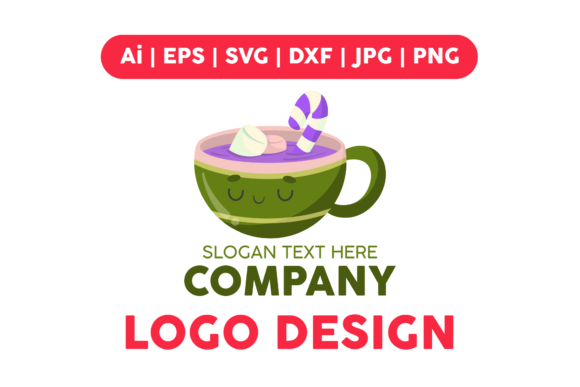 Christmas Logo Cup Purple Green