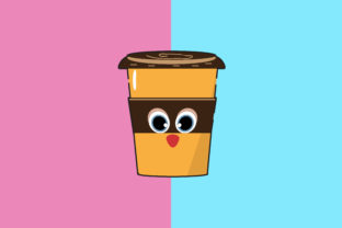 Coffee Cup Kawaii Cute Illustration
