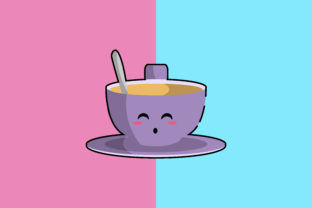 Cup Coffee Kawaii Cute Illustration