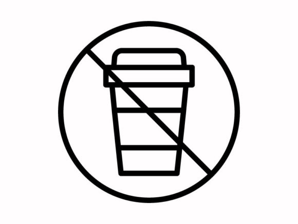 No Plastic Cup: A Clean, Conscious Icon for Embroidery