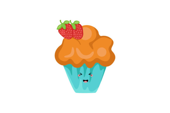 Sweet Pretty Coffee Cupcake Kawaii