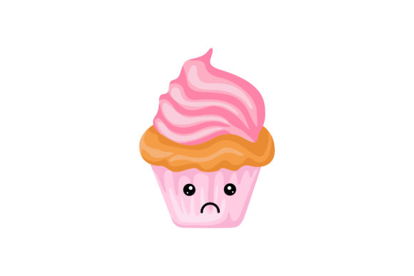 The Saddest Sweet Pink Cupcake Kawaii