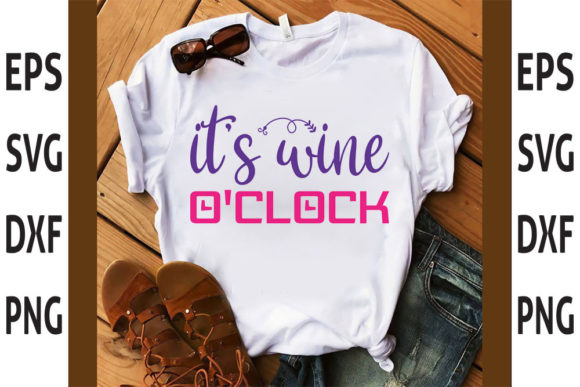 Wine Tumbler SVG Design, It’s Wine O’Clock