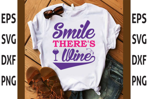 Wine Tumbler SVG Design, Smile There’s
