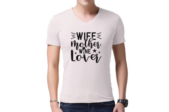Wine Tumbler SVG Design: Wife Mother Win