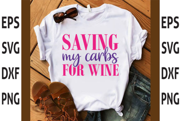 Wine Tumbler SVG: Saving My Carbs